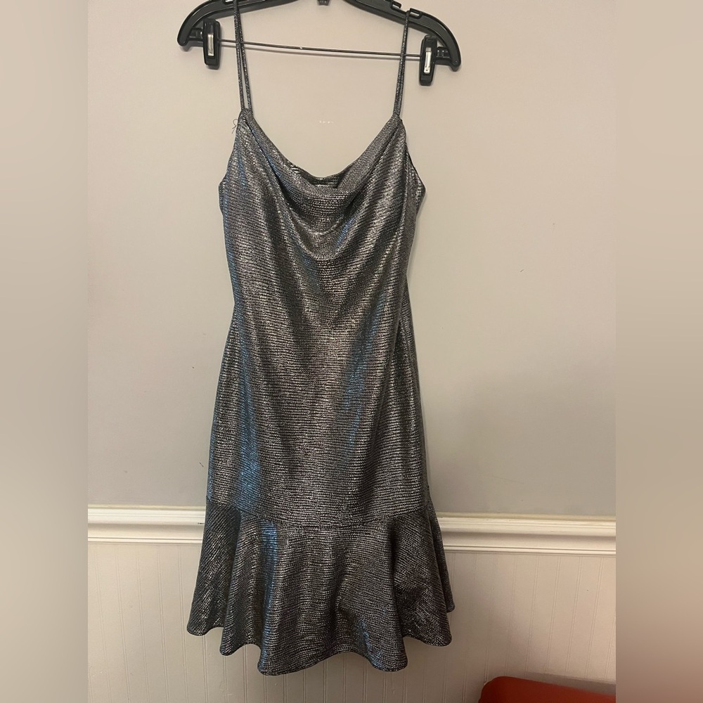 Night Way Collections Silver Dress. Size 10